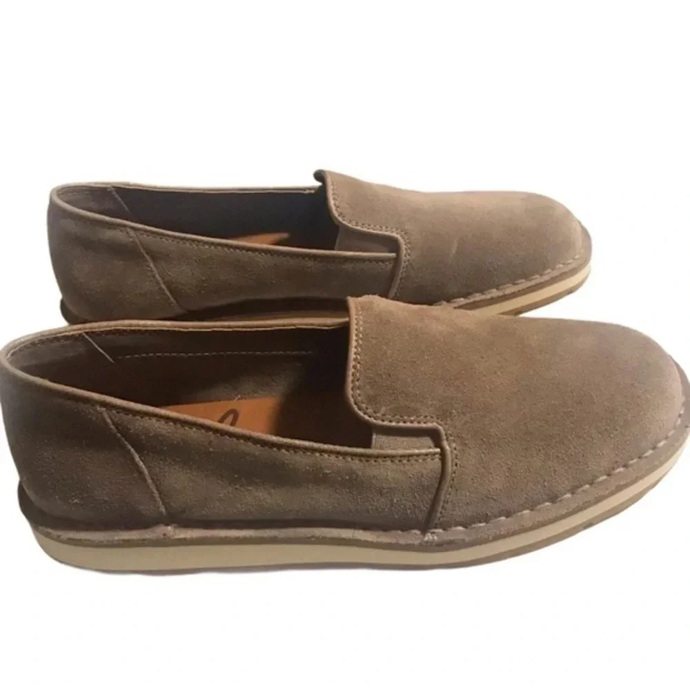 Zodiac Ellie Upper Leather Slip-On Taupgry Loafers Shoes